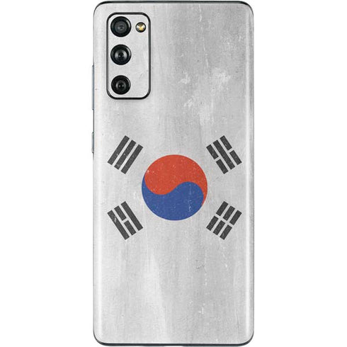South Korean Flag Distressed Galaxy S20 Fan Edition Skin